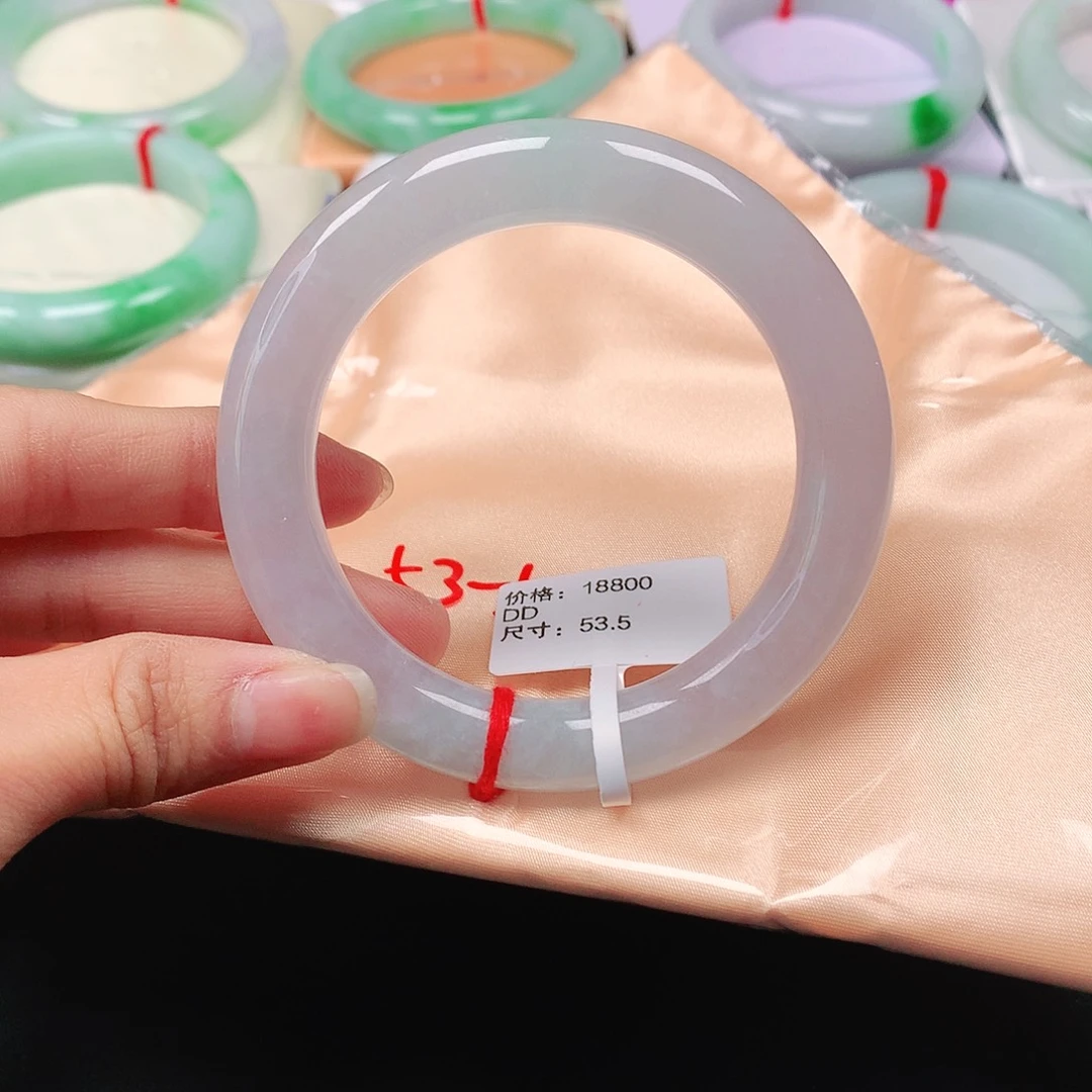 翡翠手镯（圆镯）未镶嵌天然翡翠手镯53