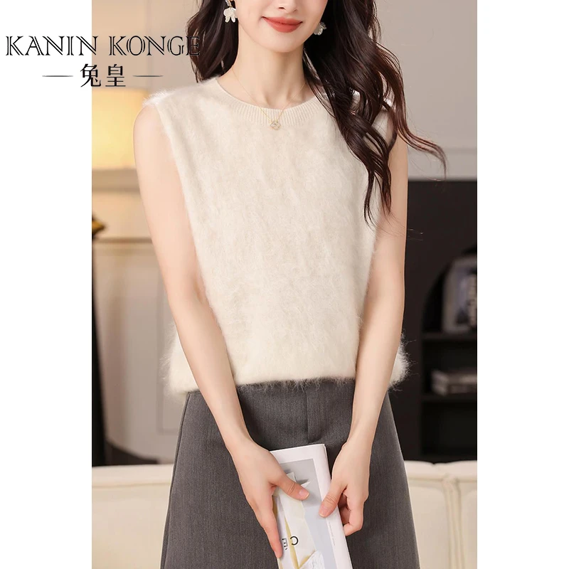 100山羊绒时尚拉绒百搭女式背心ZBZQ0133