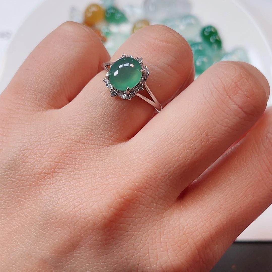 翡翠裸石纯天然A货缅甸翡翠