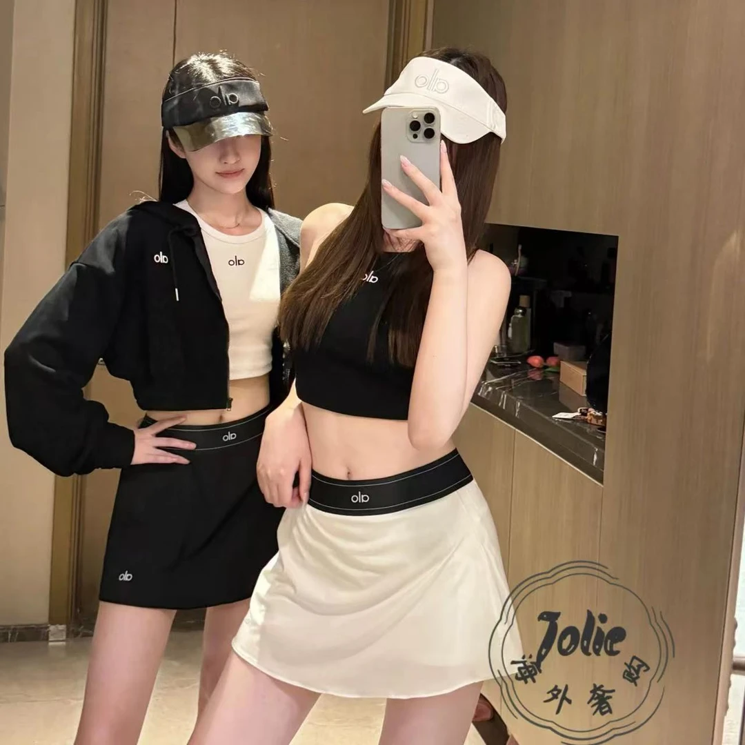 【官网正品】alo网球裙背心春夏舒适运动风防走光网球裙速干瑜伽裙