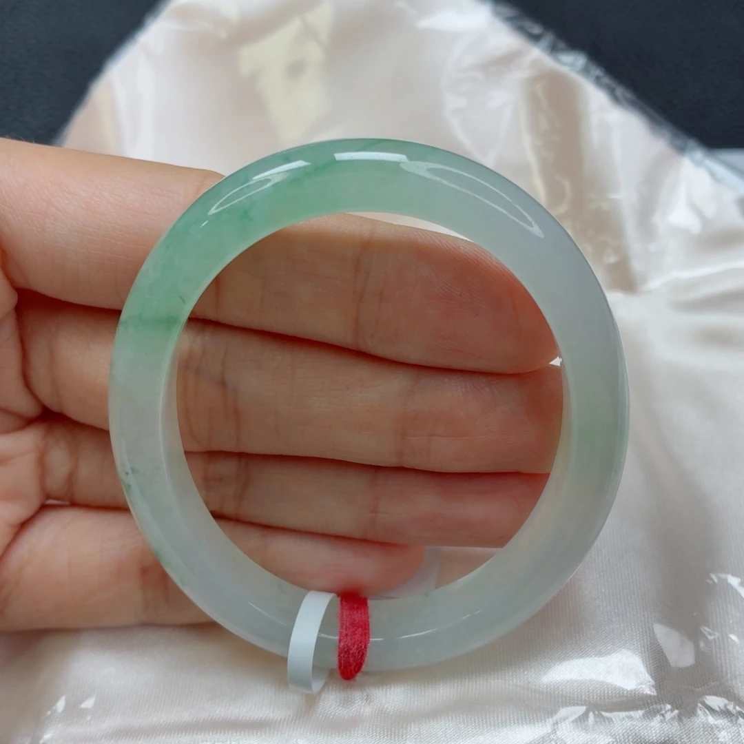 未镶嵌手镯翡翠老坑53贵妃冰飘绿花起光026强推⭐️⭐️