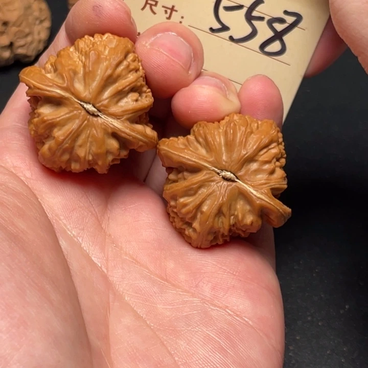 文玩核桃把件三角白36尺全品以打底558