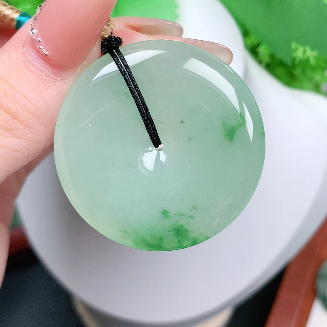 翡翠未镶嵌颈饰平安39-5.7