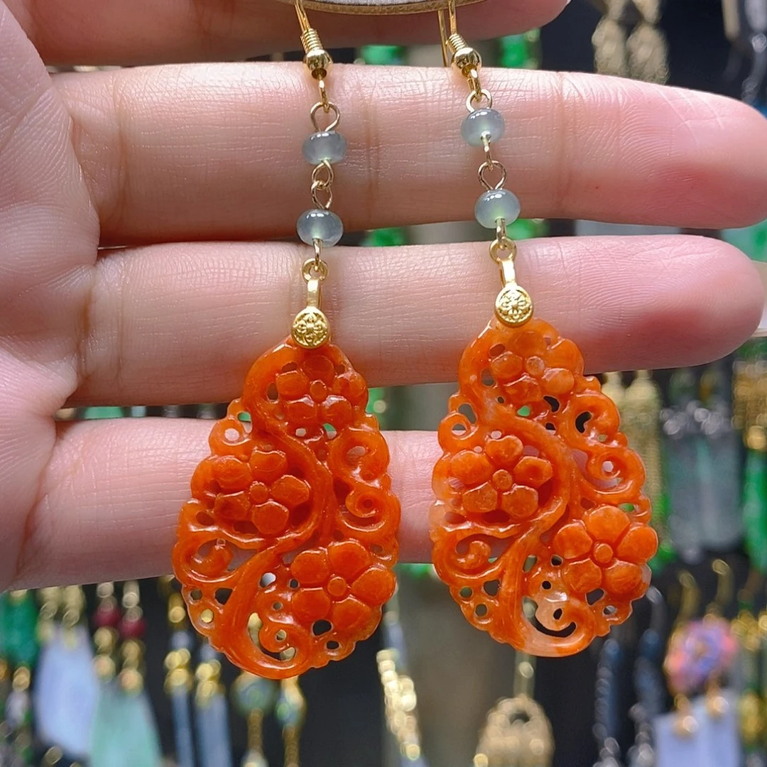 未镶嵌翡翠耳饰翡翠