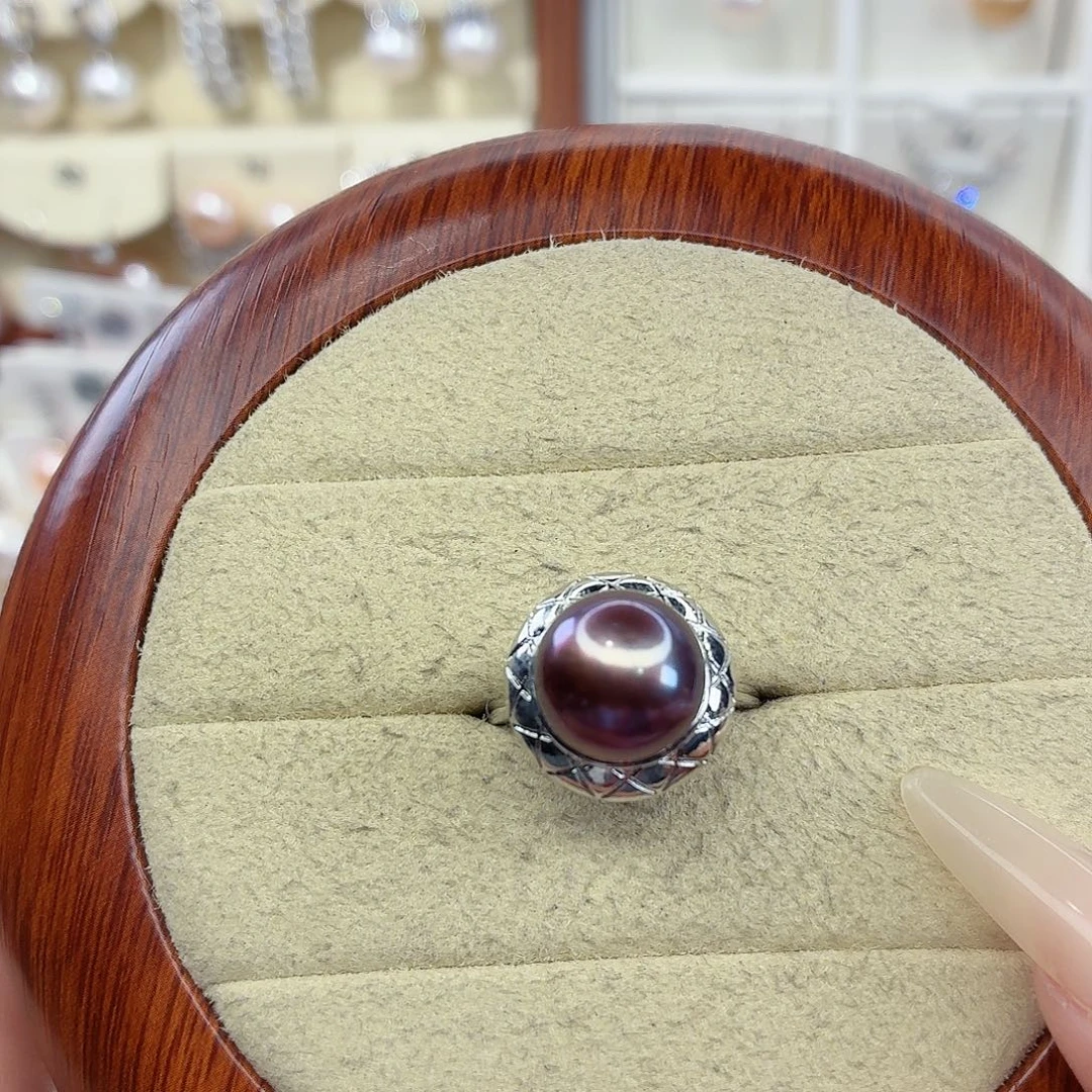 戒指淡水珍珠合金F