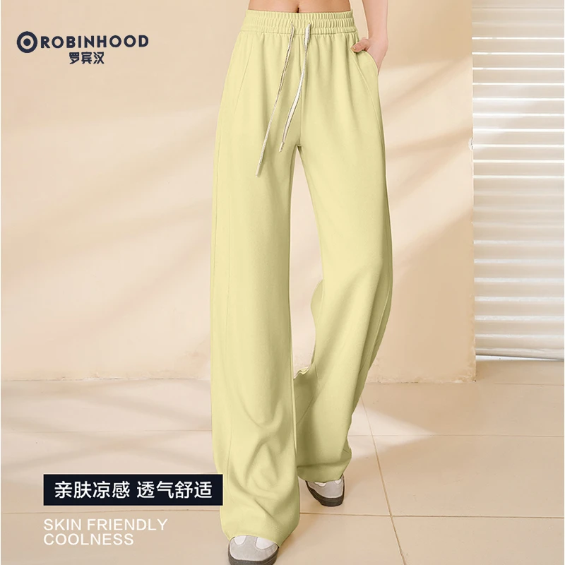 【CJJ.OOTD】罗宾汉WD001罗宾汉弯刀阔腿裤春秋高腰宽松垂感