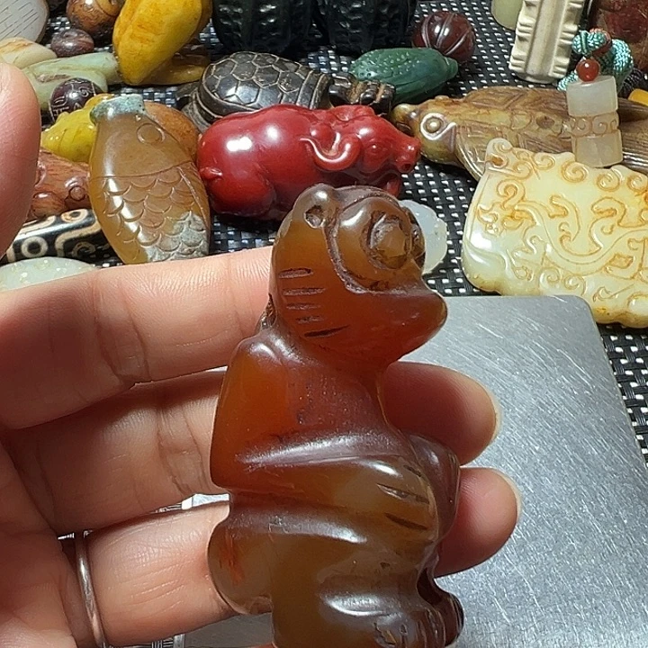 蛇纹石玉合金颈饰