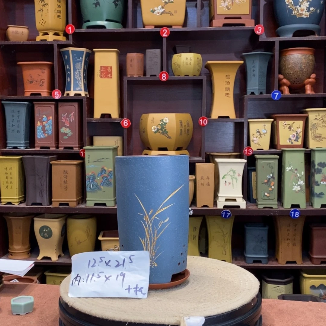 紫砂花盆紫砂花盆