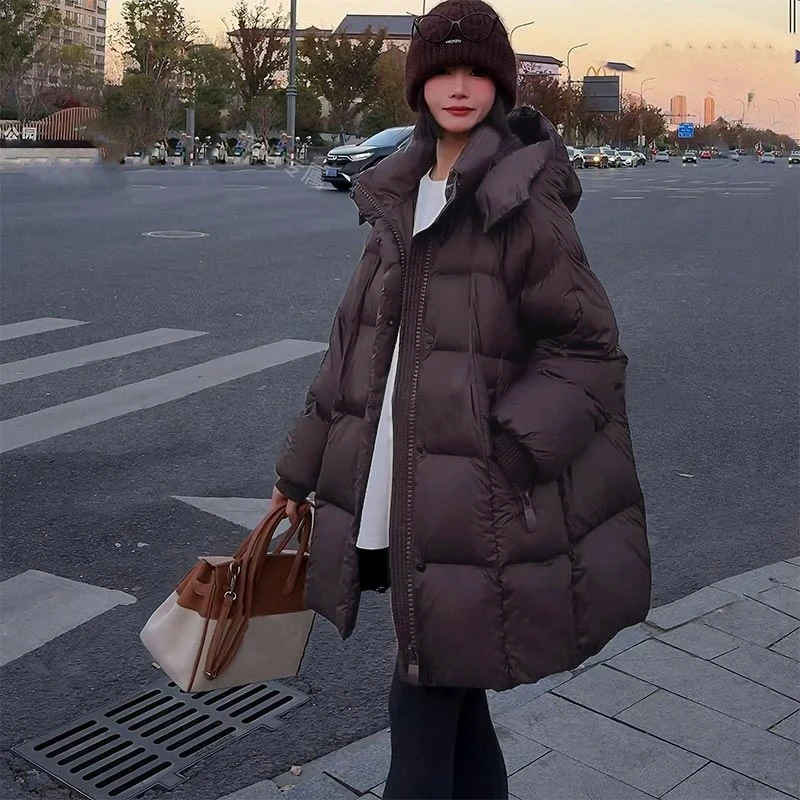 时尚洋气百搭轻奢高级感棉服2025年秋冬季新款加厚保暖潮流外套潮