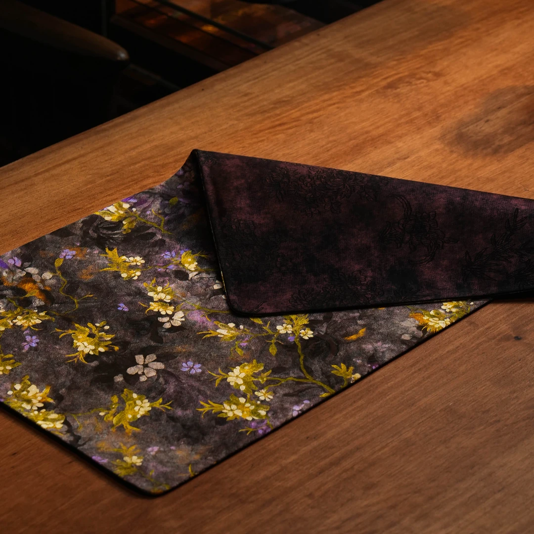 JD0921-棕色梅花茶席（65*35）