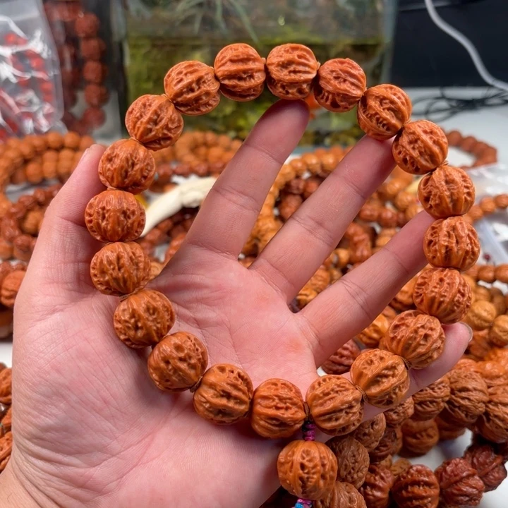 文玩核桃手串青**桉小核桃20