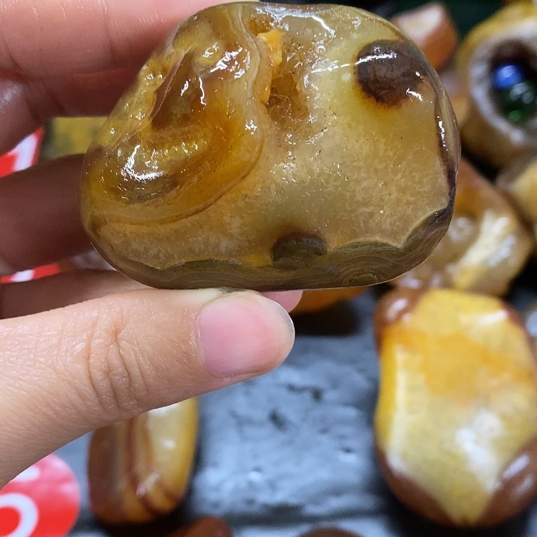玛瑙/玉髓未镶嵌手把件