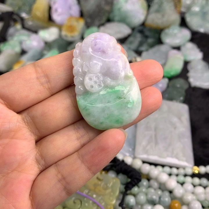 翡翠未镶嵌吊坠(不含链)