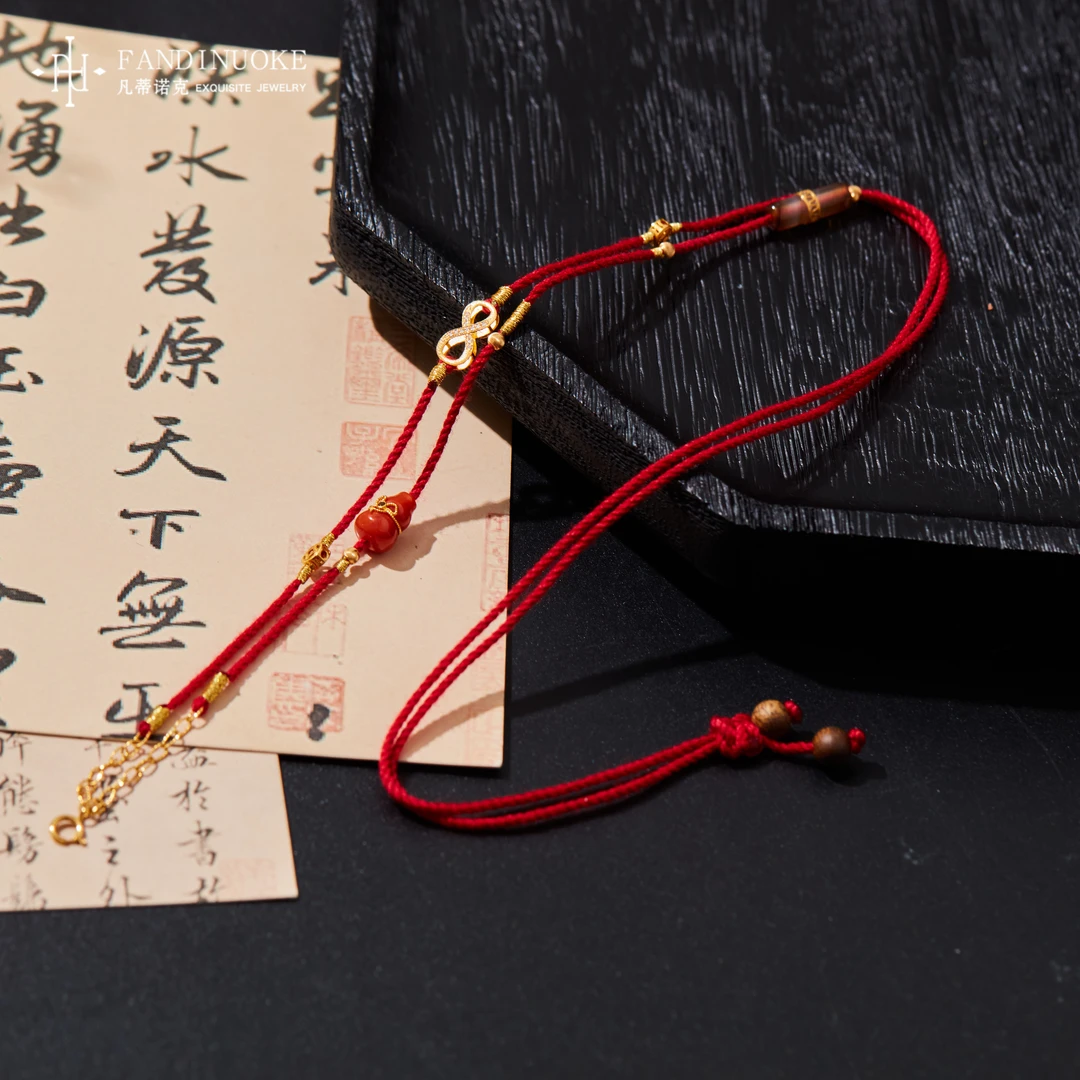 【加加专属】18K葫芦百搭沉香项链多样性发一#XYGD206036-B