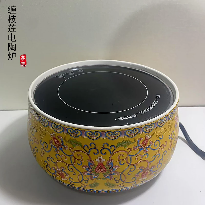 围炉煮茶家用室内老式炭炉家用打边炉泥碳炉户外烧烤火山石烤茶炉