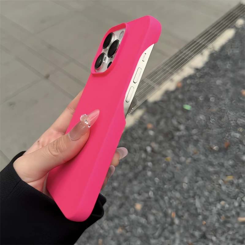 欧克里里简约纯色大孔适用iPhone15promax苹果16手机壳12/13/14壳