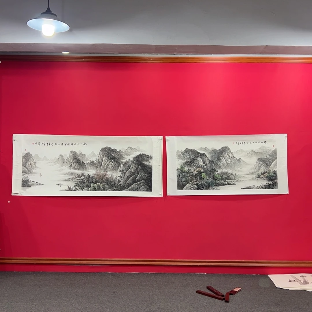 国画平*。杜平小六尺作品