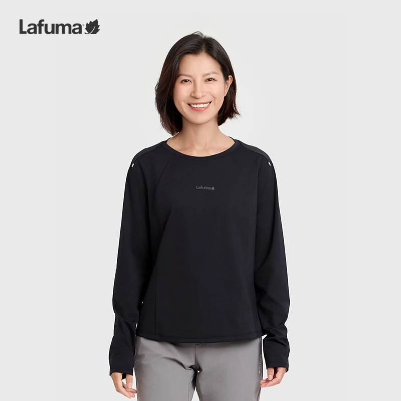 LAFUMA乐飞叶户外25春季吸湿速干长袖T恤女运动圆领上衣LFTS5AL20