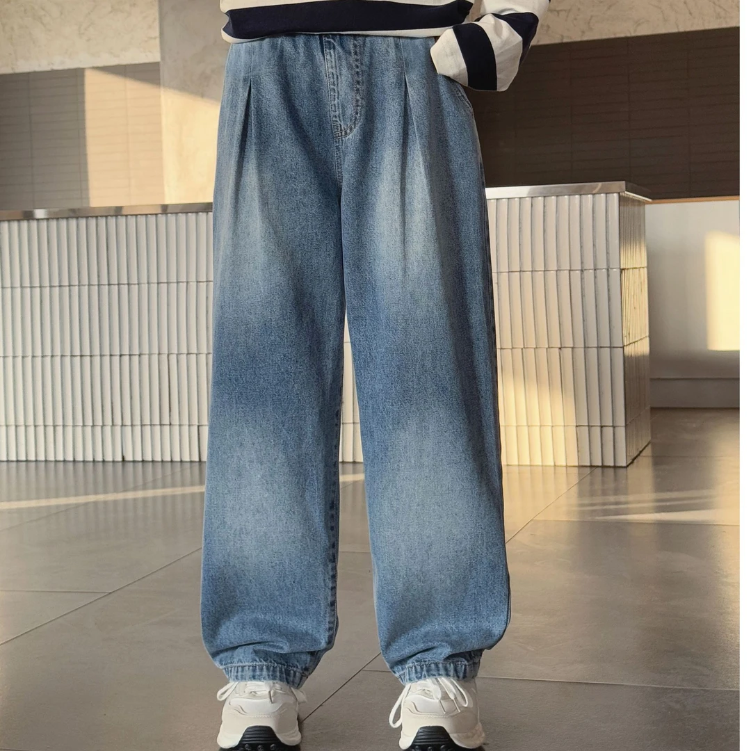 厂家直销原创设计2025春季新款牛仔长裤