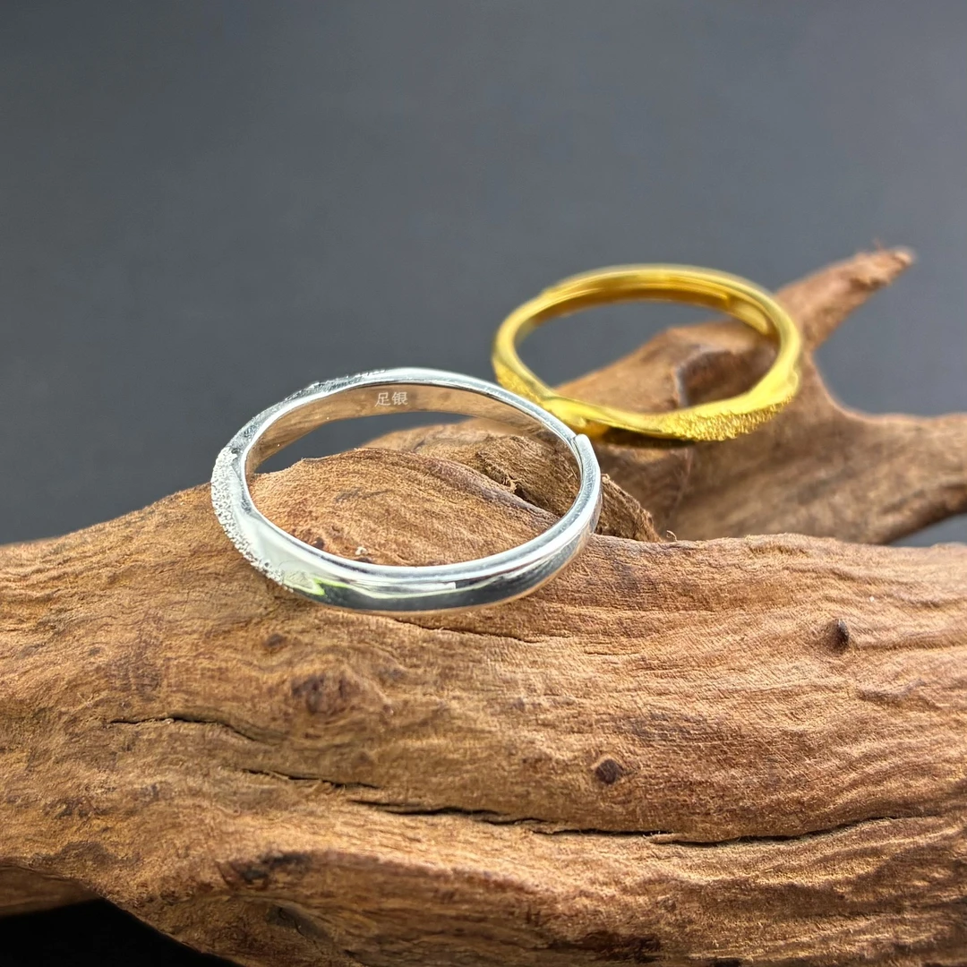 足银银制品 足银戒指【小北珠宝质检】ZJH147Z261多样性发一