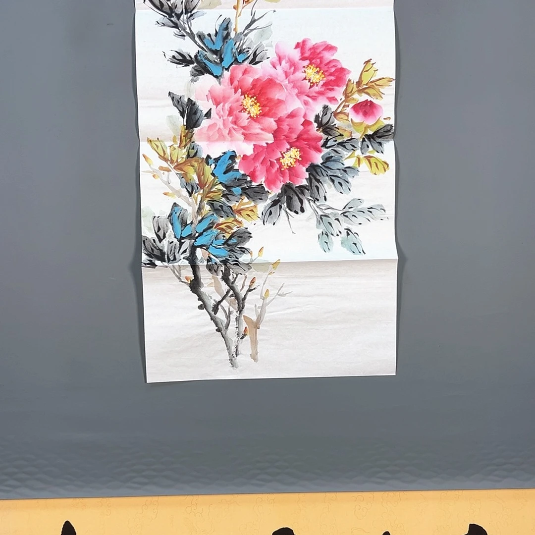 国画384 花鸟和蝴蝶在这里生活