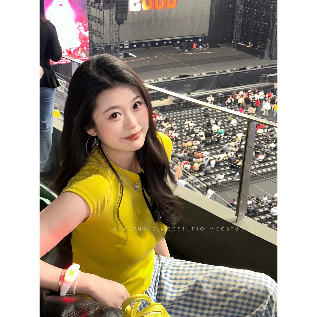 MCc【柠檬汽水】两色！氧气感棉感短袖T恤女#1737