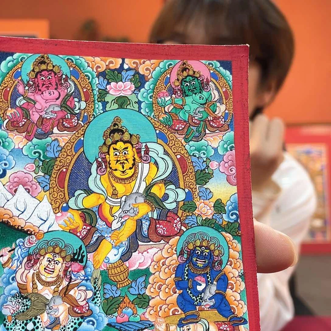 卷轴画8×10五路纯手绘