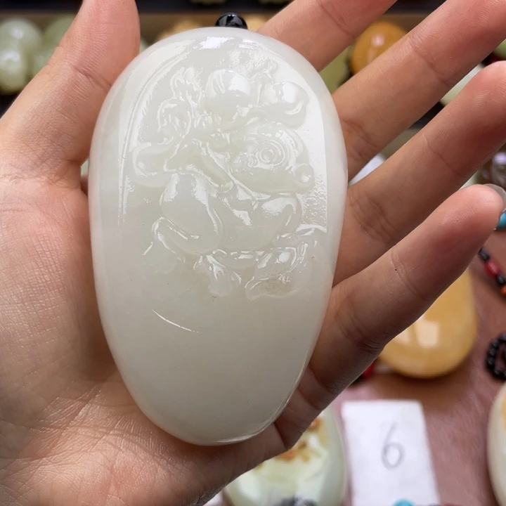 A***a石材天然古青石手把件