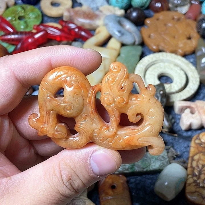 和田玉未镶嵌颈饰171