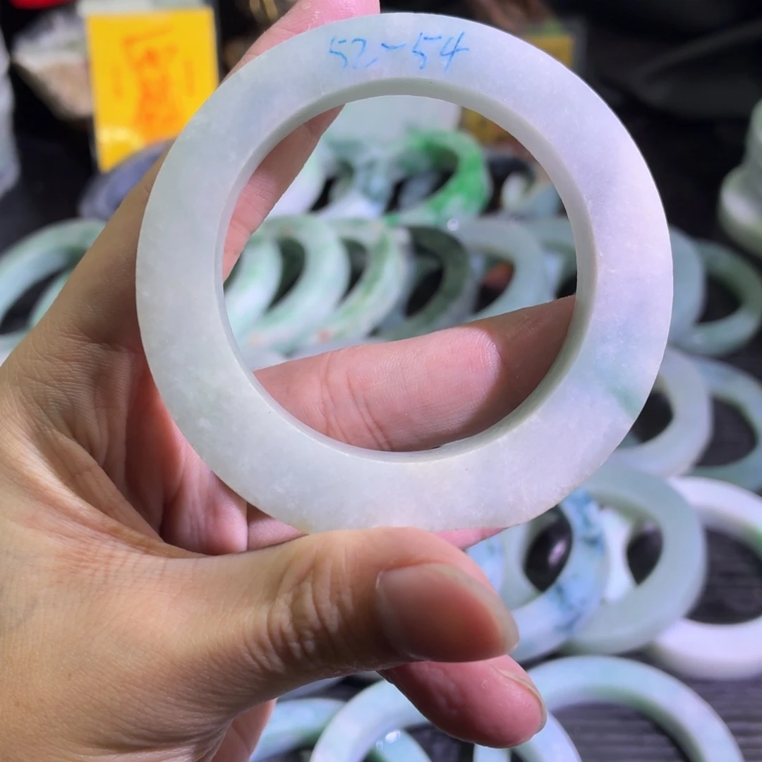 定制翡翠未镶嵌天然翡翠A货毛胚手镯定制