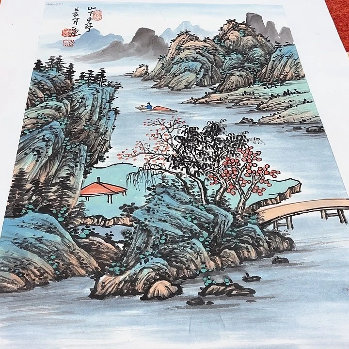 国画姜国华老师国际展览原作