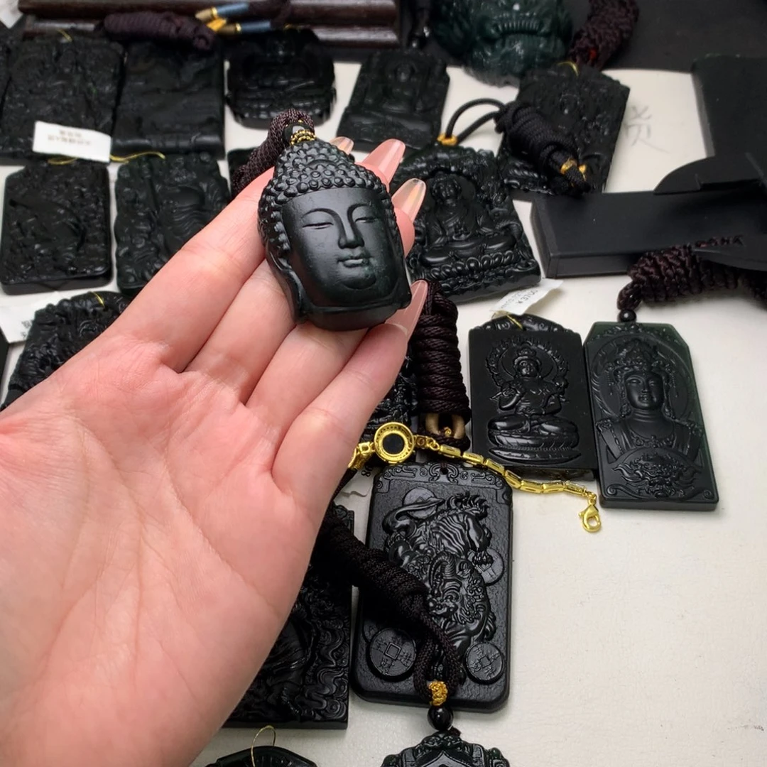 天然a货钢琴黑挂件