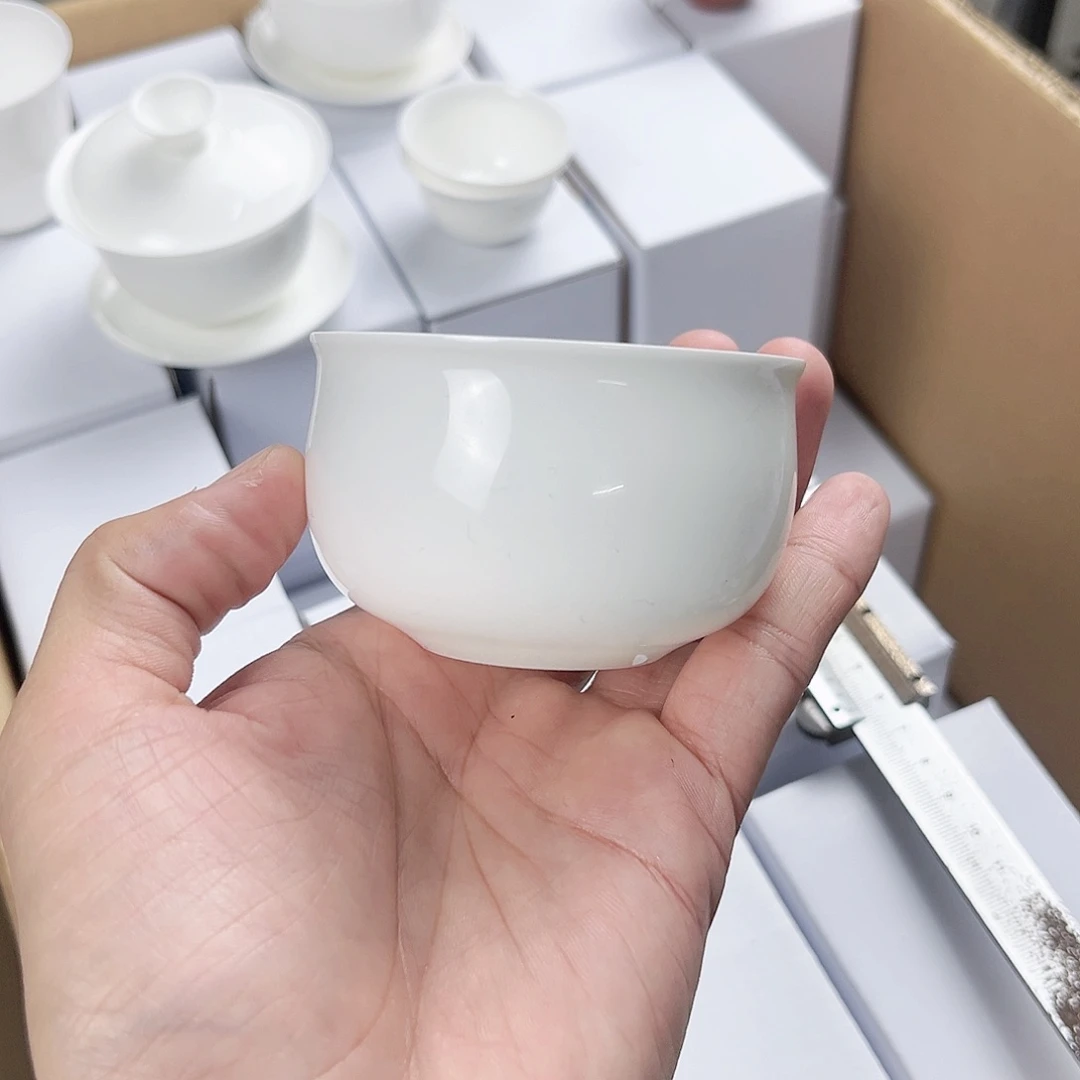 【闪购商品】120骨瓷杯子超薄胎单个