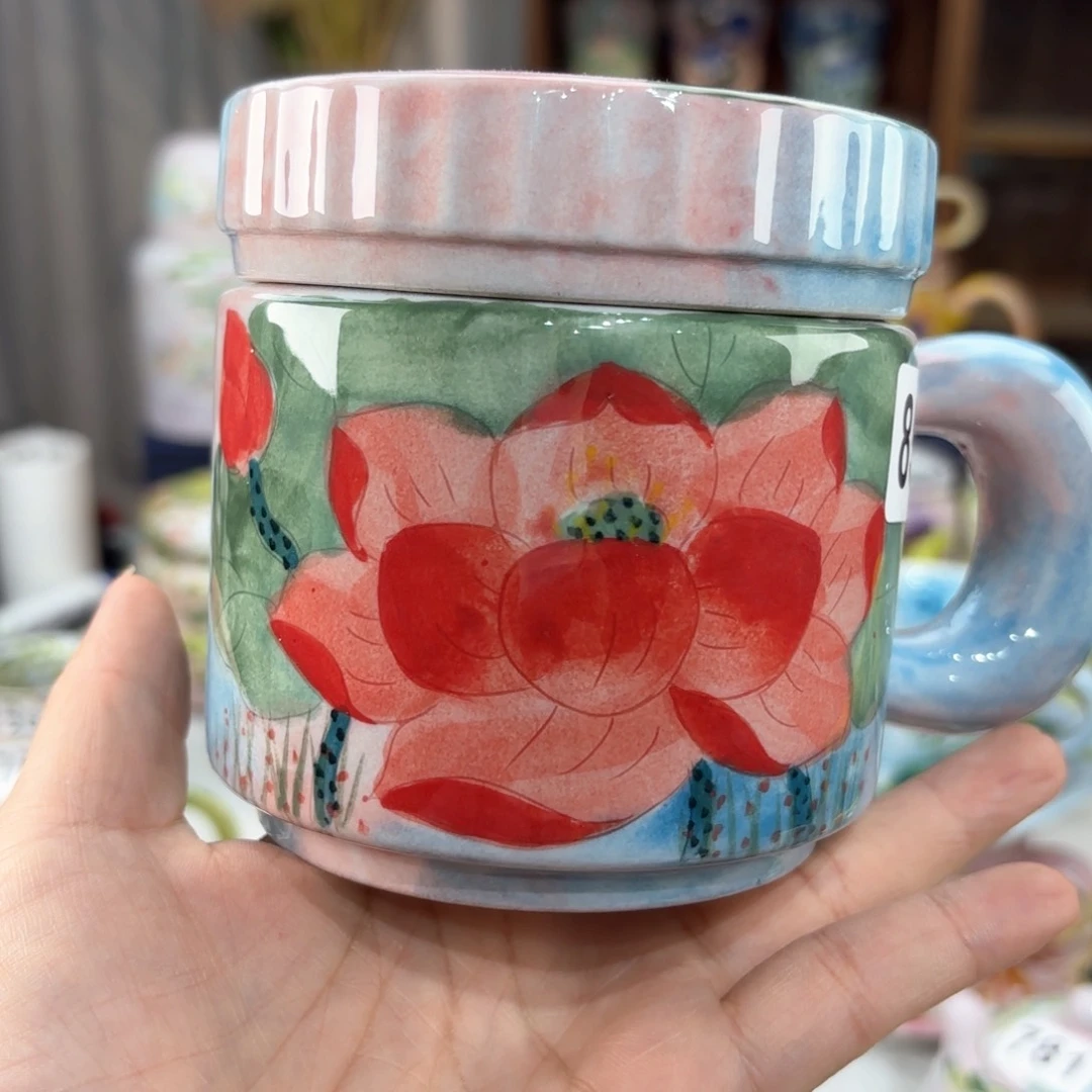 景德镇手绘高温釉下彩陶瓷茶具