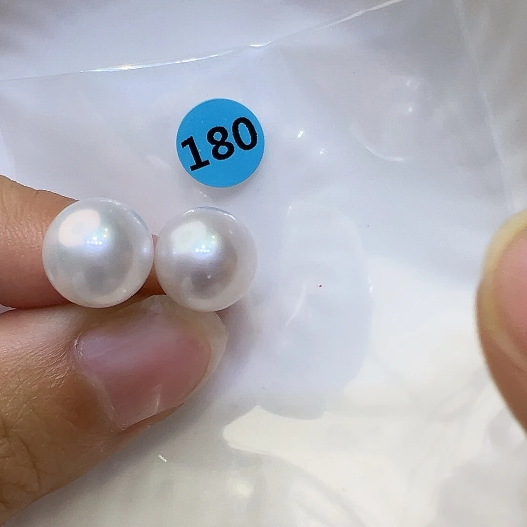 耳饰银S925镶嵌淡水珍珠