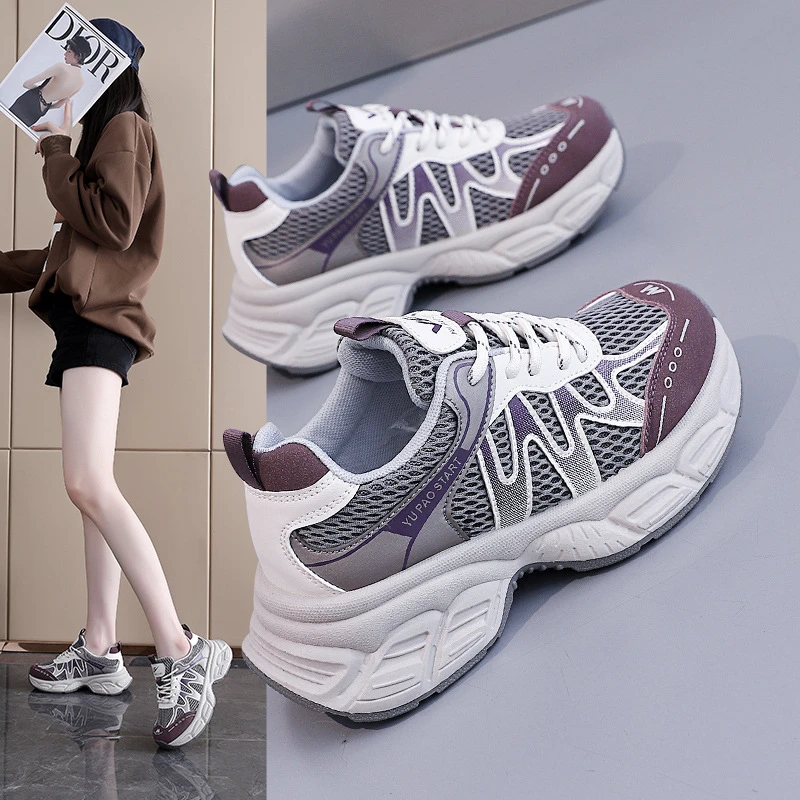 厚底老爹鞋女学生韩版2025年秋季新款舒适百搭休闲运动鞋子女319