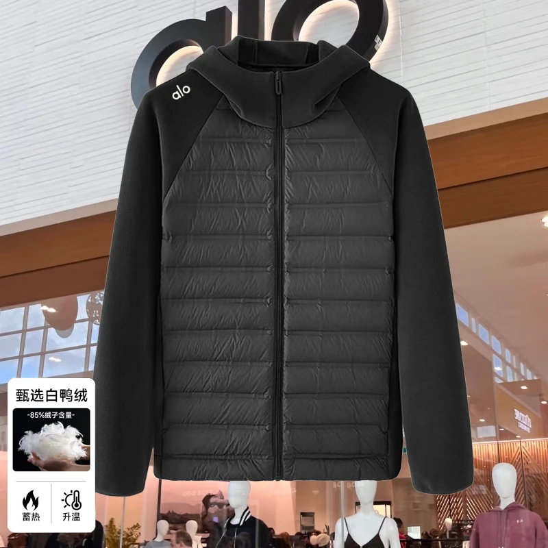 【滔哥专属·商场同款】长袖白鸭绒外套2025新款时尚连帽轻薄羽绒服