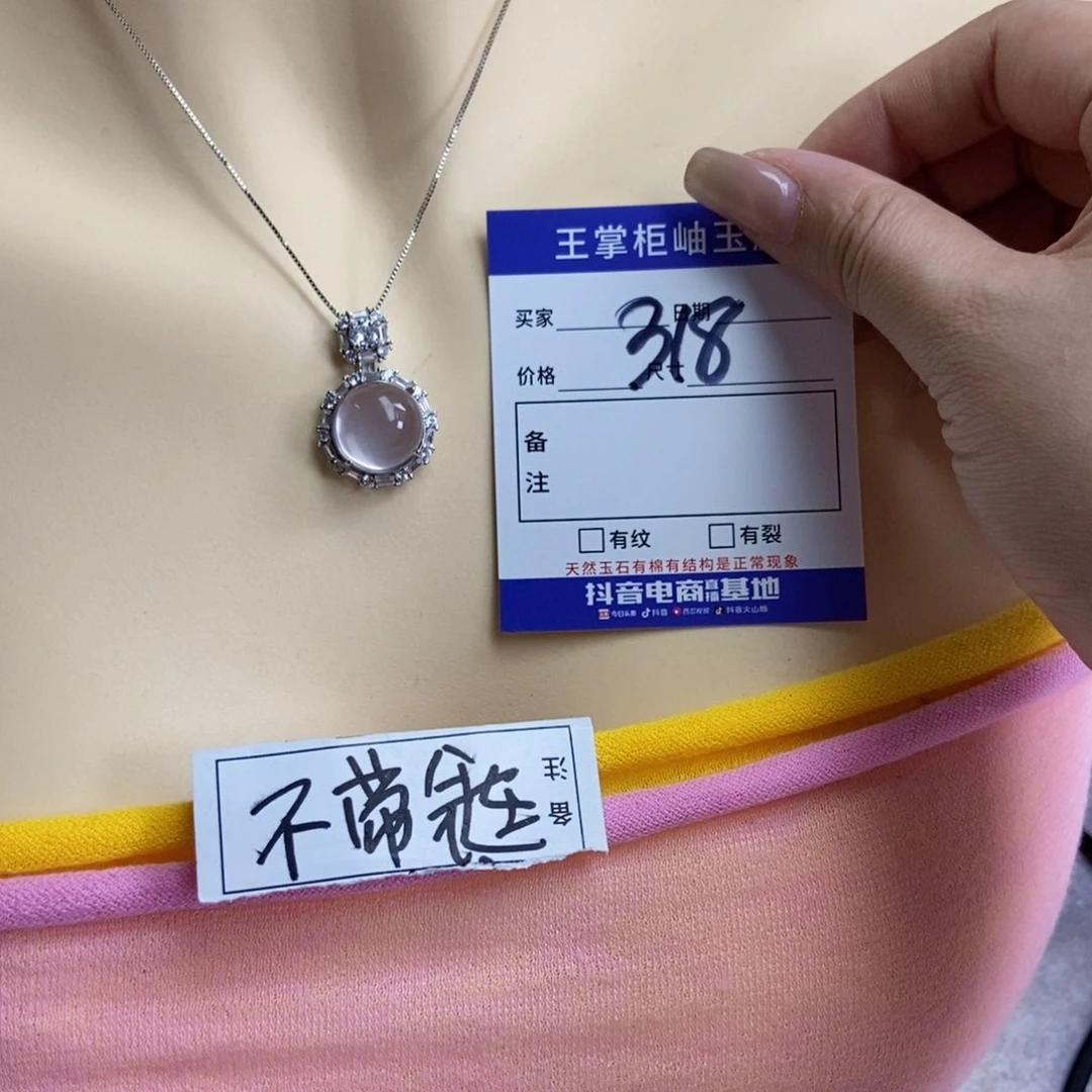 银S925镶嵌颈饰水晶
