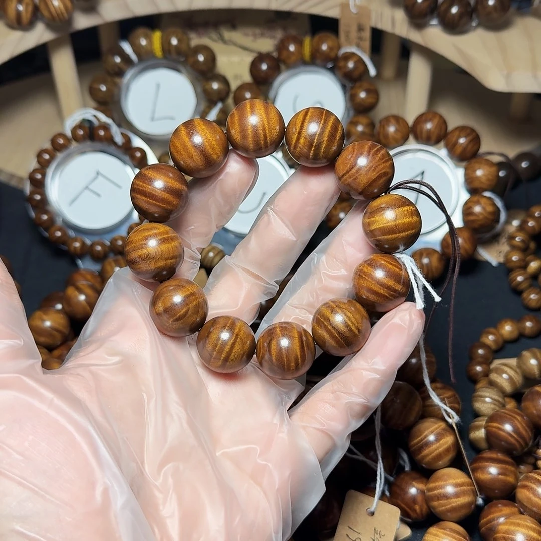 楠木（金丝楠）手串/手链双面满水波