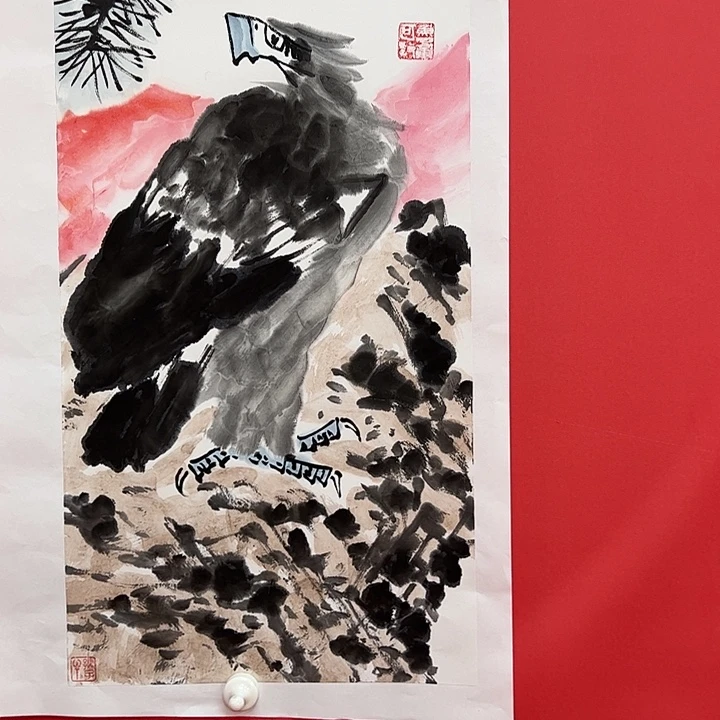 国画孟宪岱办展原作带信息 收藏证书