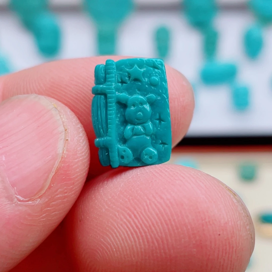 绿松石未镶嵌吊坠(不含链)