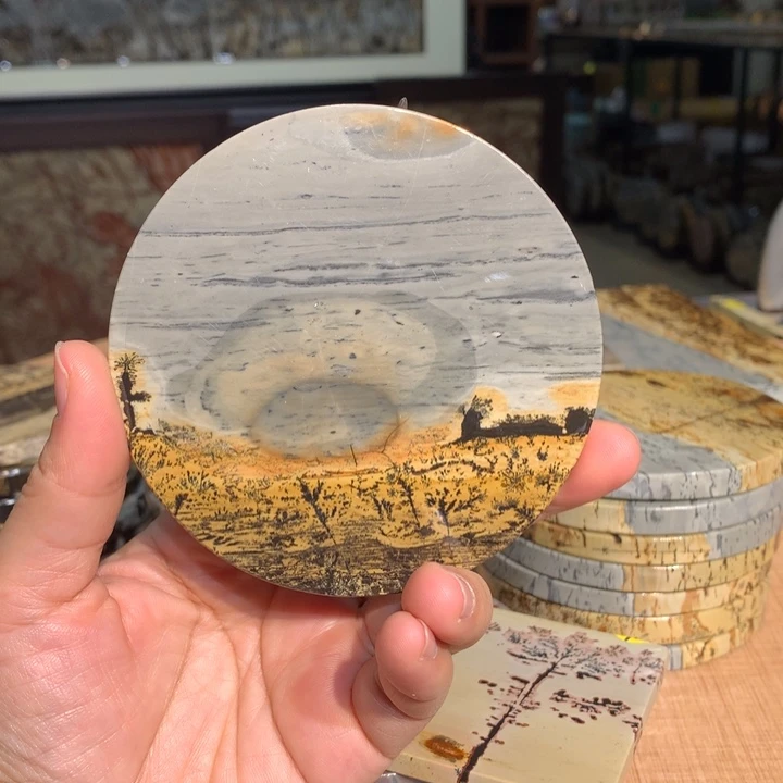 ，广西国画石摆件，收藏观赏