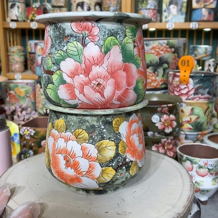 红陶景德镇艺术手绘作品