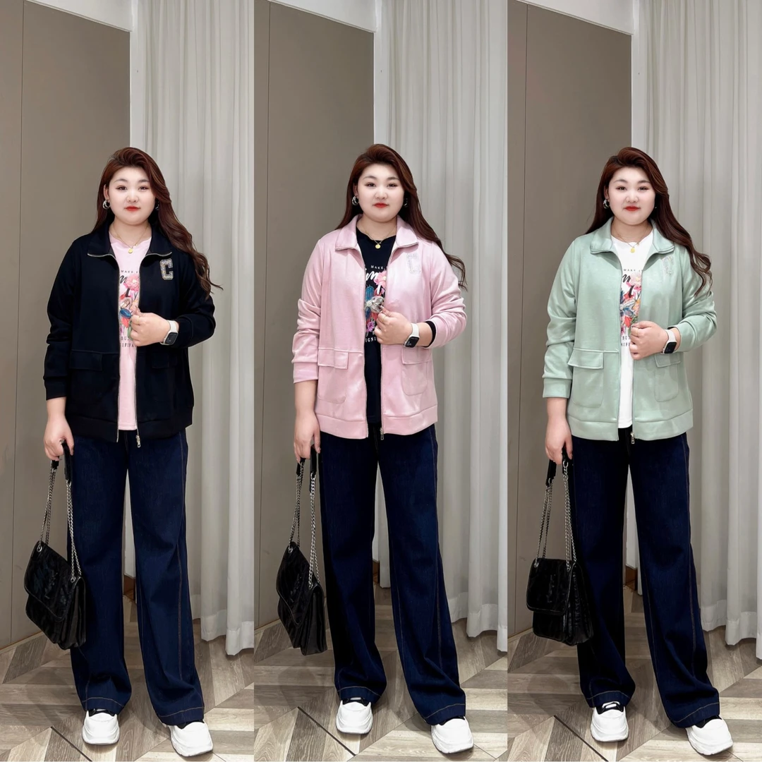 【上新现货】PWD32696 春夏新款百搭休闲时尚运动风大码外套