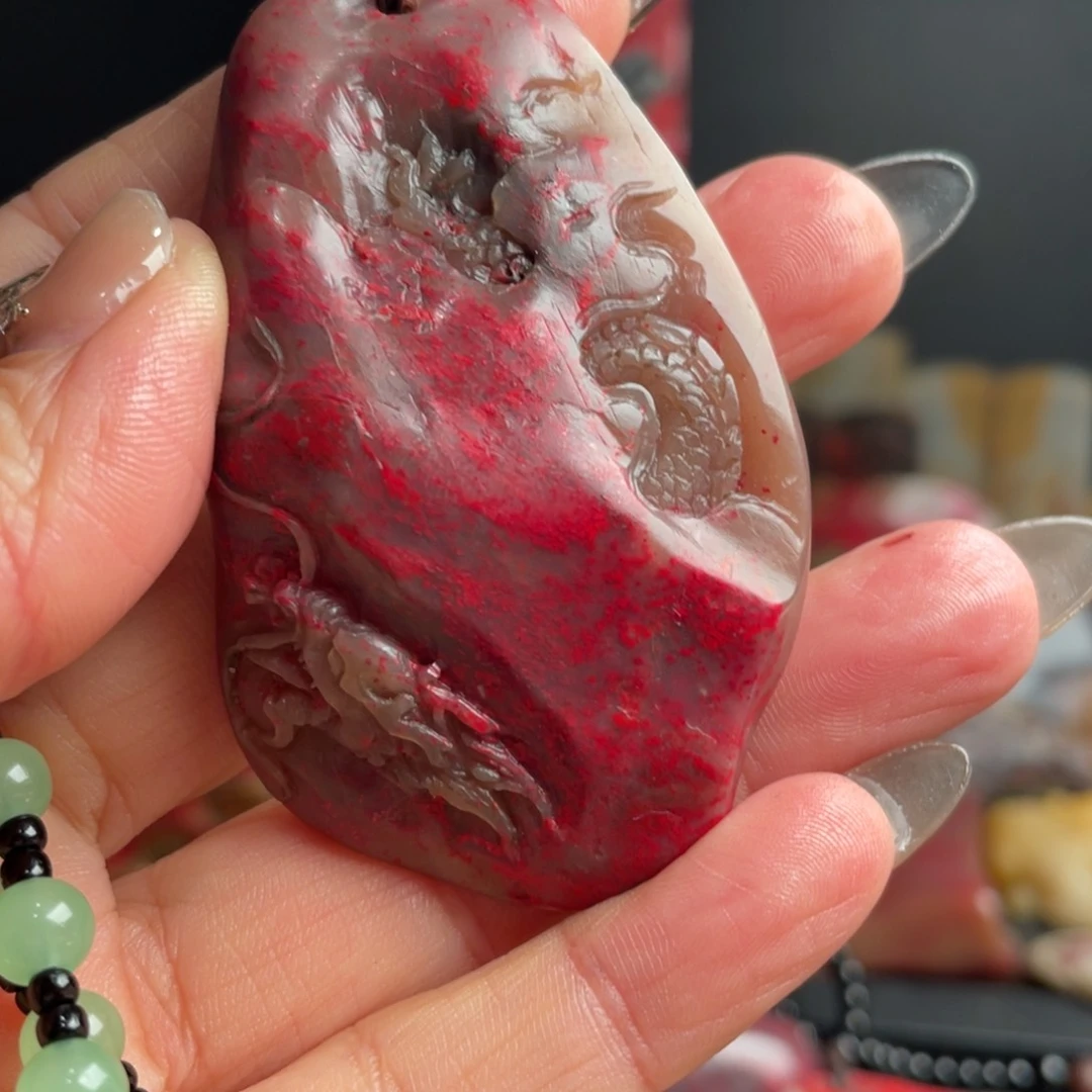 昌化鸡血石昌化鸡血石挂件