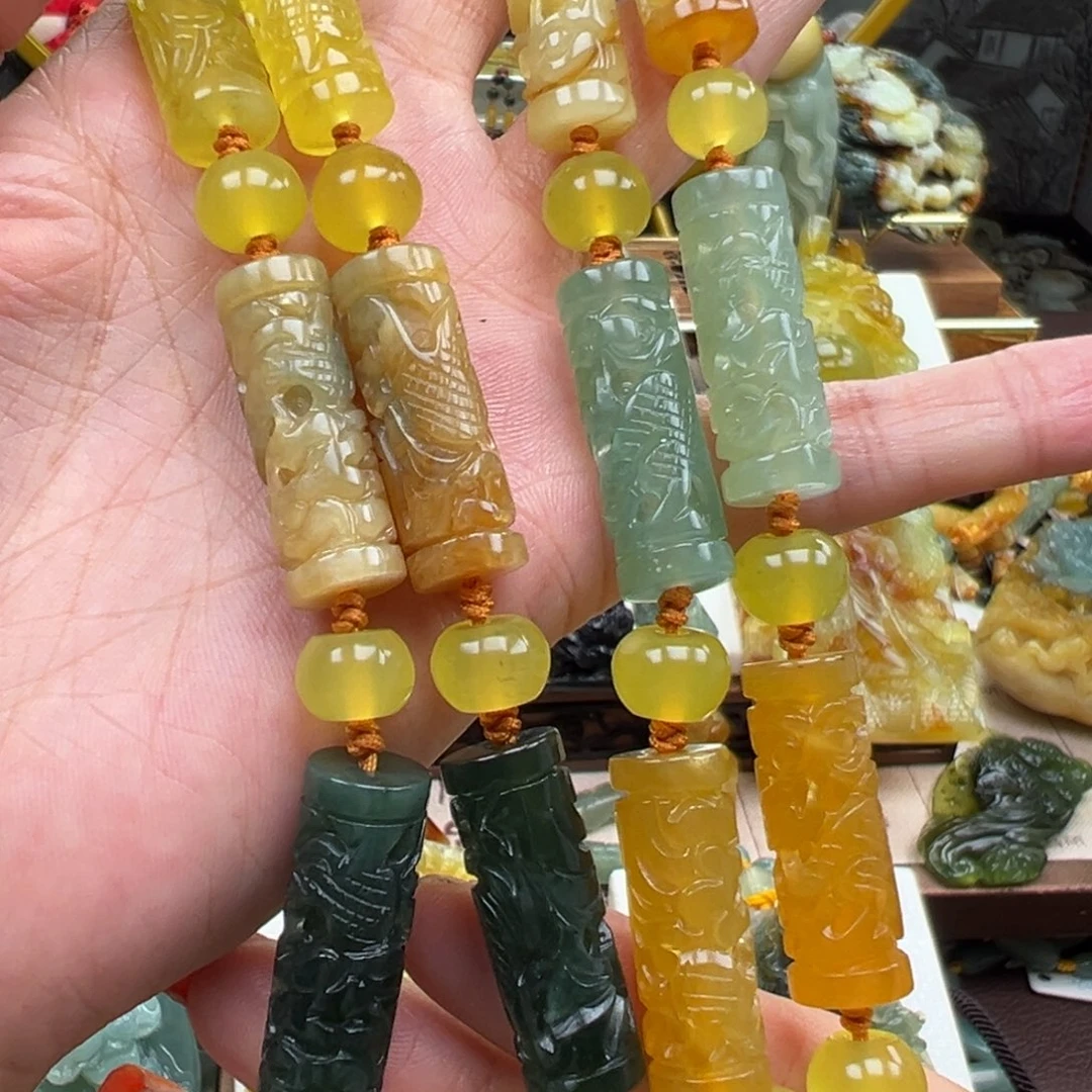 岫玉未镶嵌挂件链子