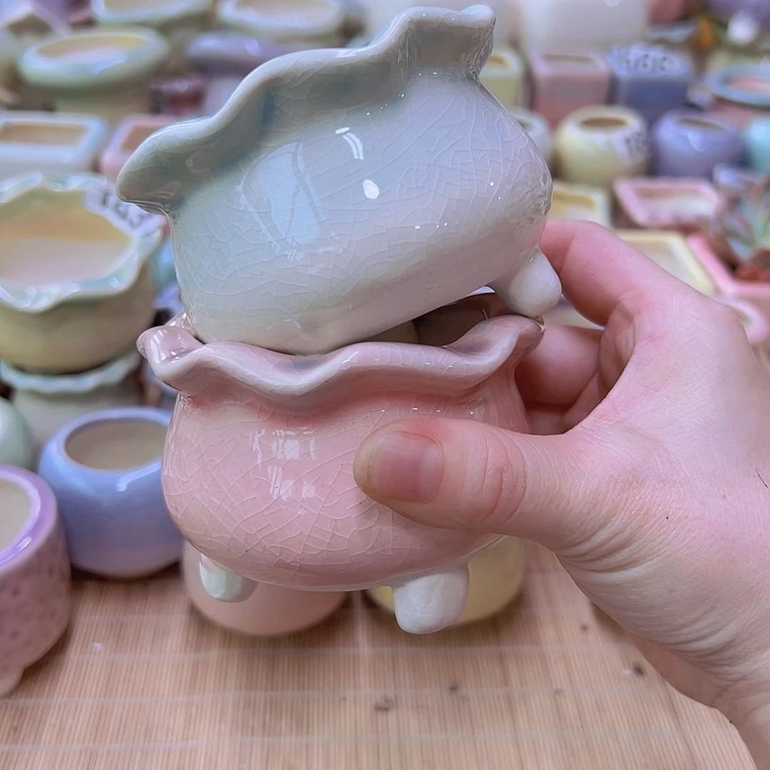 陶瓷花盆当场满12包邮