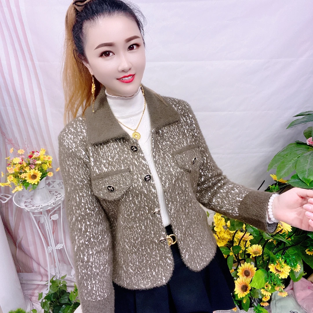 短外套翻领气质优雅小香风秋季女秋冬百搭女士