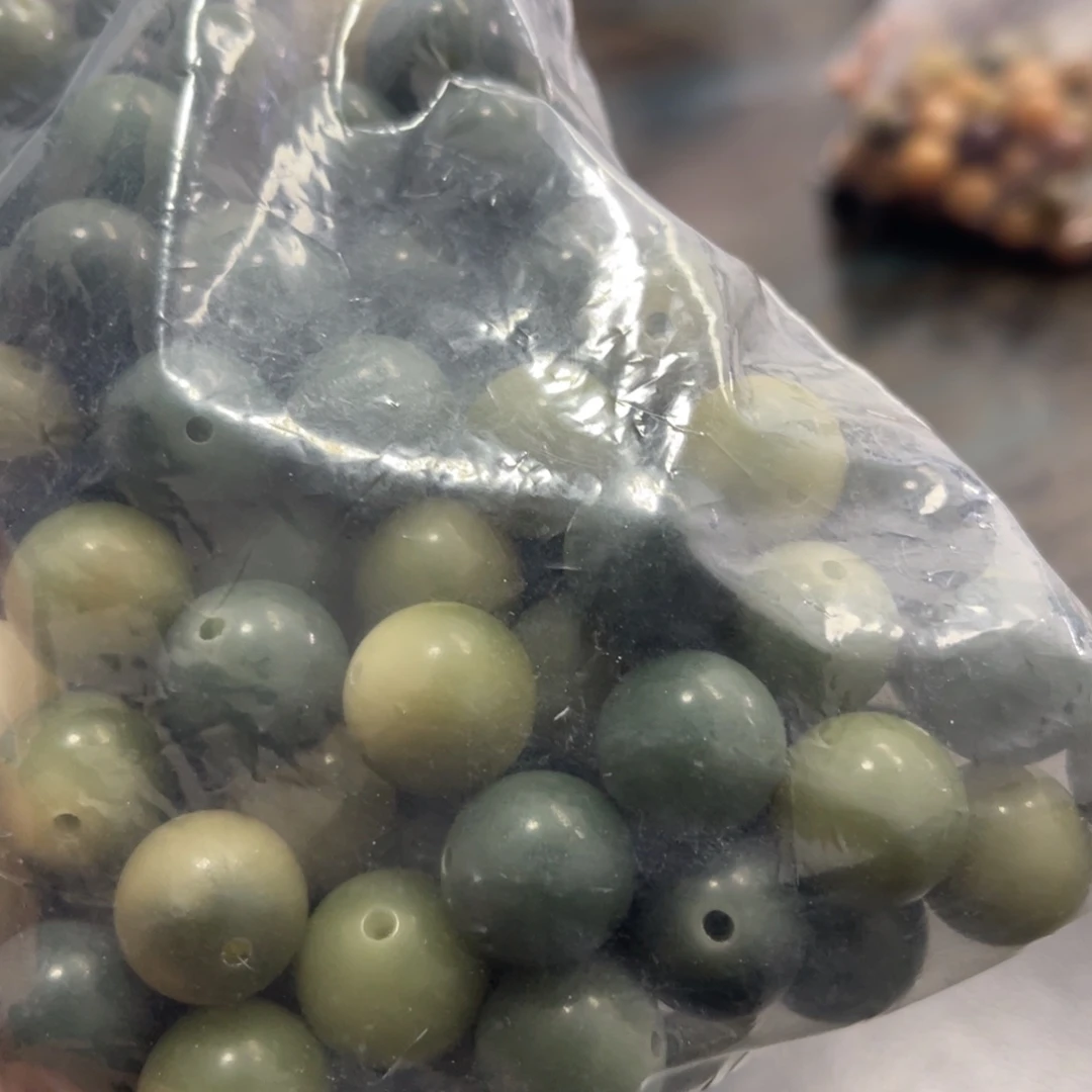 吊坠白玉菩提z15-16/10+10颗微瑕青提