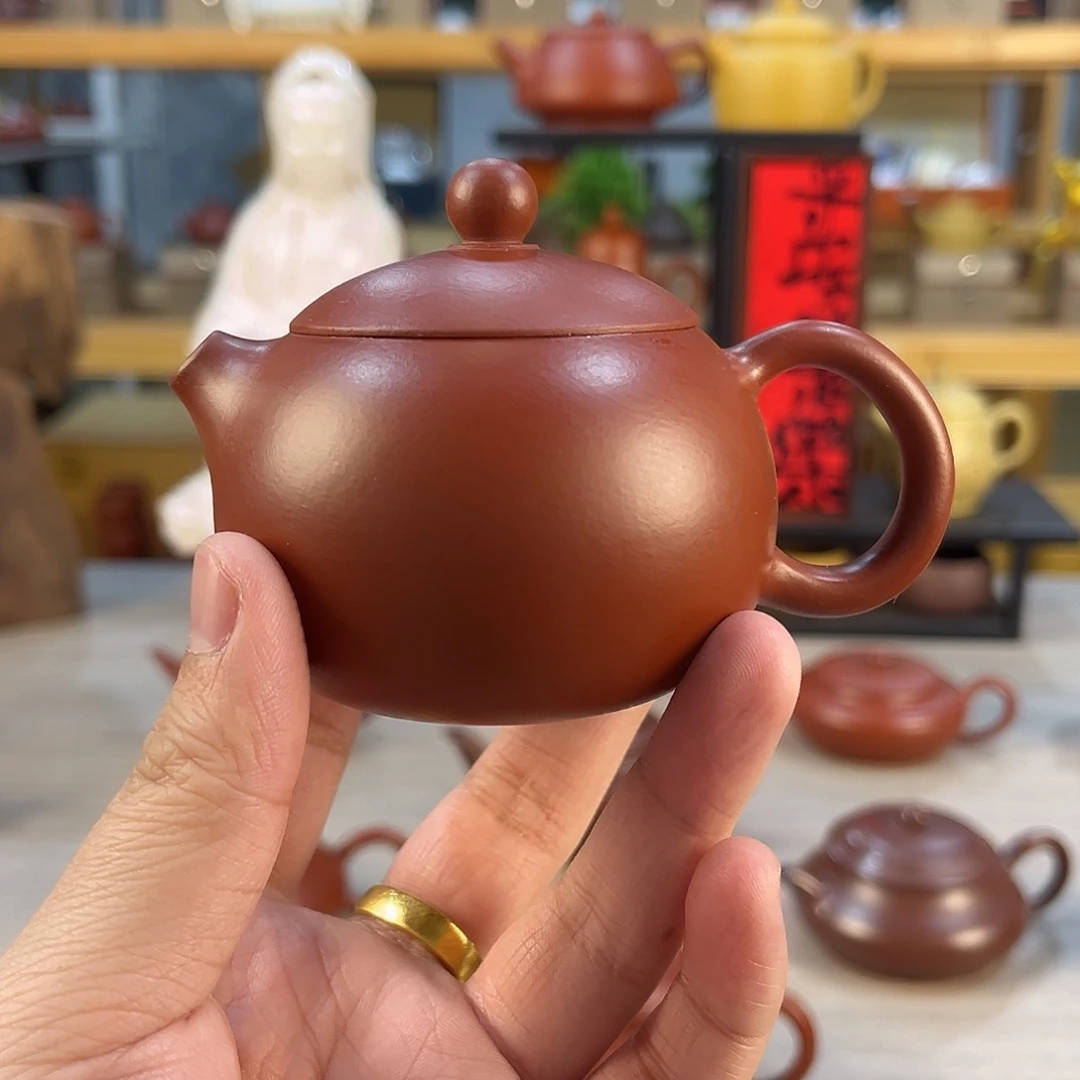 紫砂茶壶朱泥西施